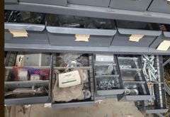 Industrial Parts Drawer Organizer with Fasteners, Screws, Casters