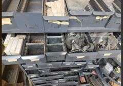 Industrial Parts Drawer Organizer with Fasteners, Screws, Casters