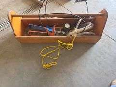 Tool Carrier w/ Chaulk Gune, Saws, Etc