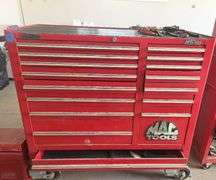 Mac Tools MB1700 Red Tool Chest and Side Cabinet