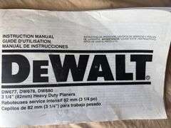 Dewalt planer