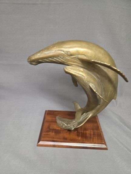 Kent Ulberg Humpback Whale & Calf Bronze Sculpture image