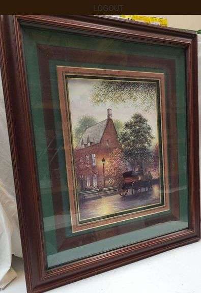 Sombalaro "Evening Carriage Ride" Framed Art Print image
