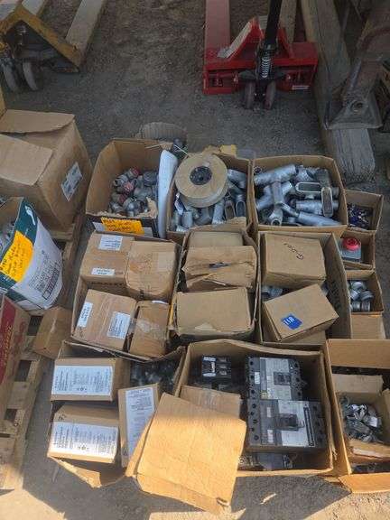 Pallet w/ Various Electrical Components image