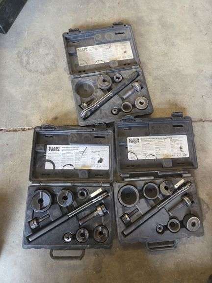 3 Klein Tools Knockout Punch Set w/ Wrench image