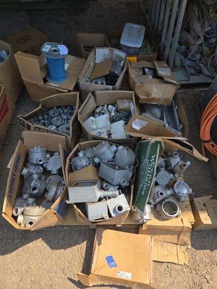 Pallet w/ Various Electrical Components image