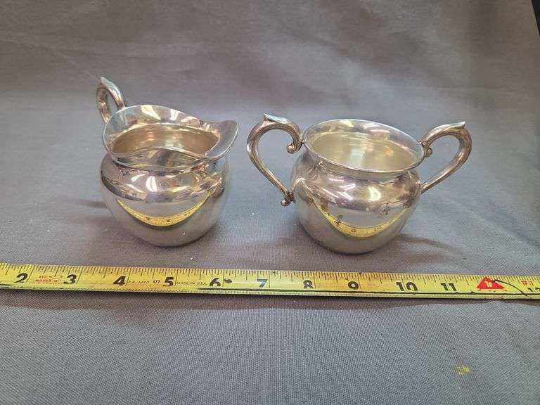 Cream & Suger Sterling Silver Set image