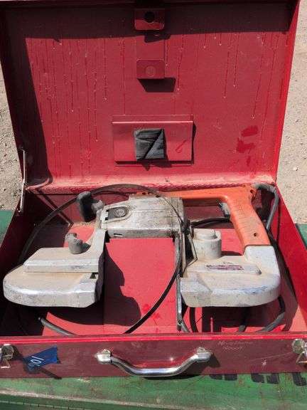 Milwaukee band Saw with metal case image
