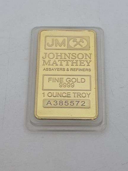 Johnson Matthey 1 Troy Ounce Bar Fine Gold 9999 image