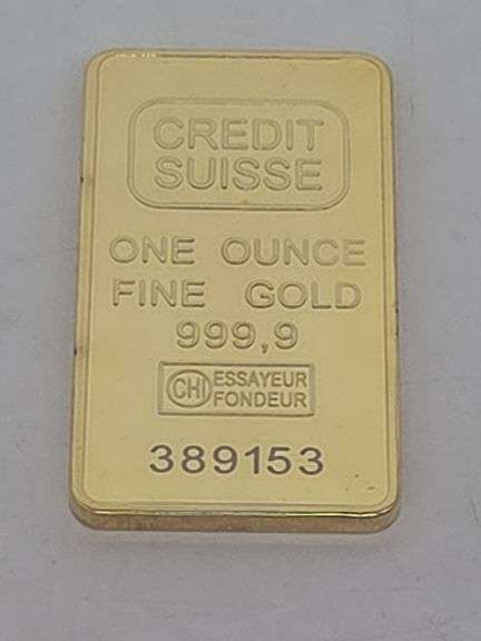 Credit Suisse One Ounce Bar Fine Gold 999.9 image