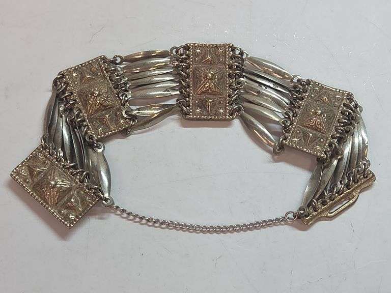 Silver Braclet Made In Mexico image