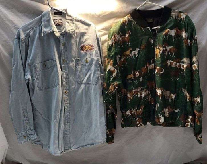Infinity Chic Horse Print Jacket & Lee Sport Shirt image