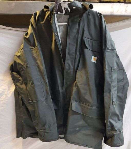 Carhartt Tall L Olive Green rain Jacket image