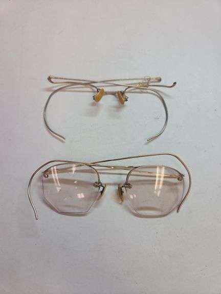2 Pair of Vintage 12 KGF Eyeglasses 30.9 Grams w/ Glass image