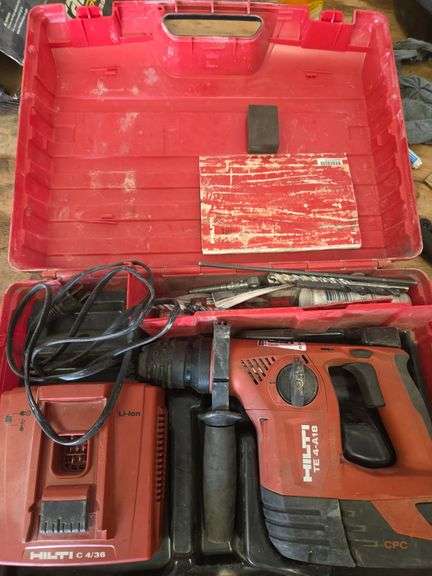 Hilti TE 4-A18 Cordless Hammer Drill w/ Battery Charger image
