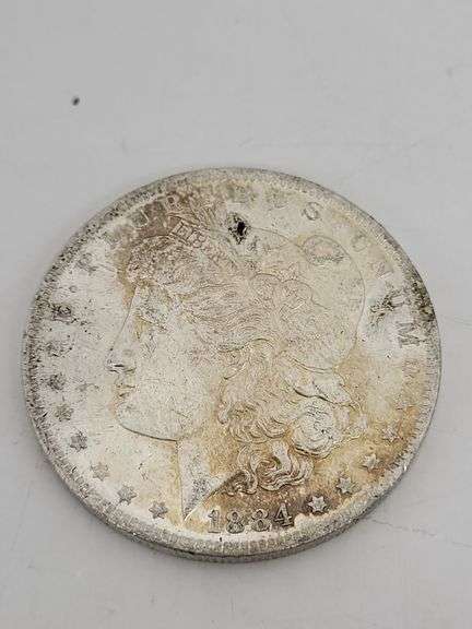 1884-O USA Morgan silver dollar unc image