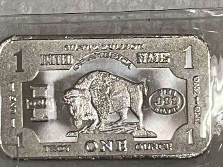 One Troy Ounce .999 Fine Silver Bar image