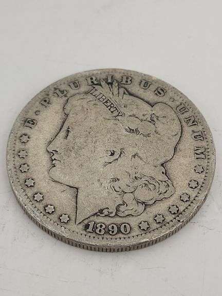 1890-O USA Morgan silver dollar image