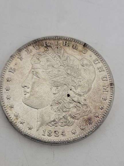 1884-O USA Morgan silver dollar unc image