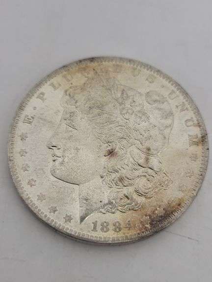 1884-O USA Morgan silver dollar unc image