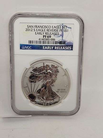 San francisco eagle set 2012 eagle reverse PF S$1Early releases PF69 image