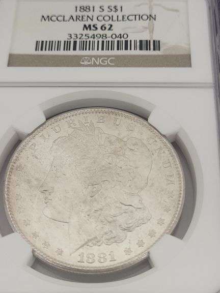 1881-S USA Morgan silver dollar-McClaren Collection image