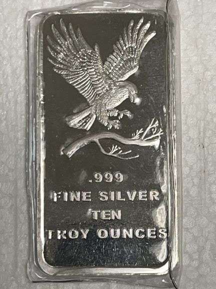 Ten Troy Ounce  .999 Fine Silver Bar image