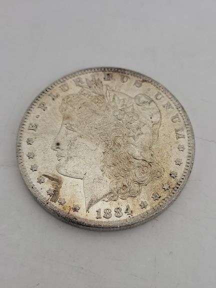 1884-O USA Morgan silver dollar unc image