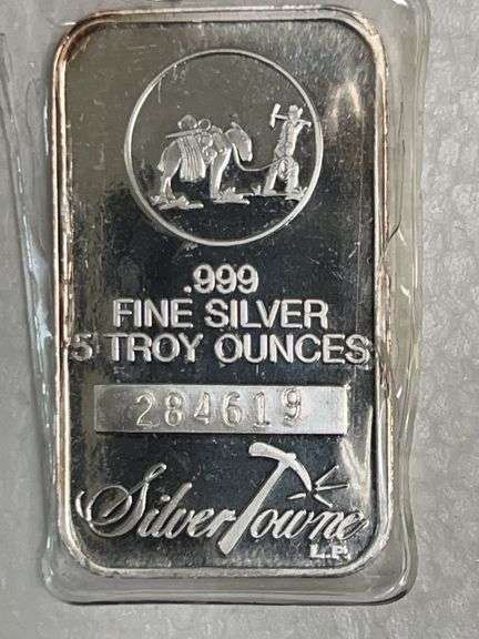 5 Troy Ounces of .999 Fine Silver Bar image