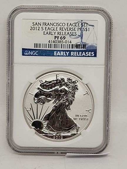 San francisco eagle set 2012S eagle reverse PF S$1Early releases PF69 image