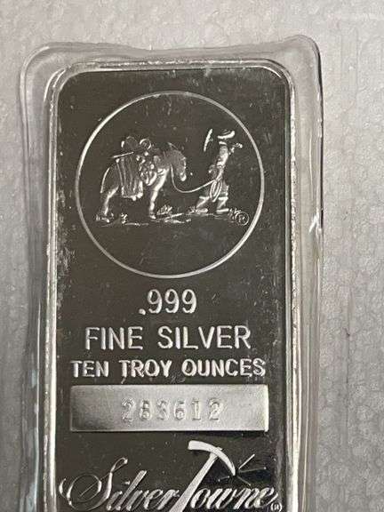 10 Troy Ounce Silver Bar .999 Fine Silver image