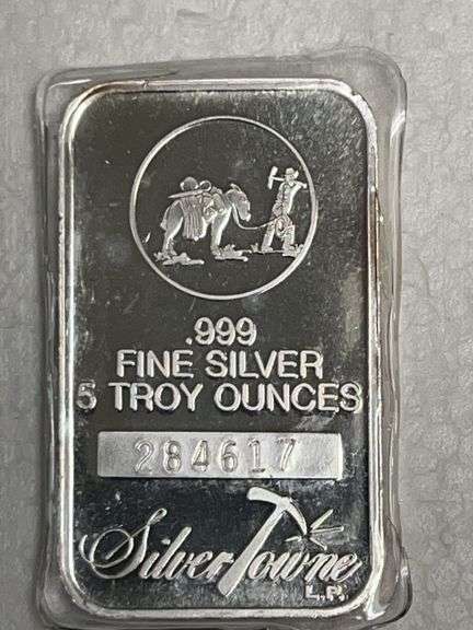 5 Troy Ounces of .999 Fine Silver Bar image