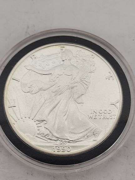 1990 Walking Liberty silver eagle 1oz image