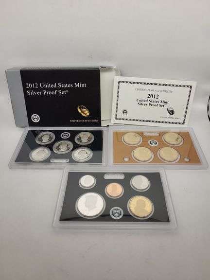2012 US Mint Silver Proof Quarters set w/COA OGP image