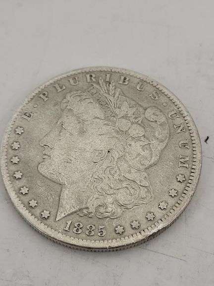 1885-P USA Morgan silver dollar image