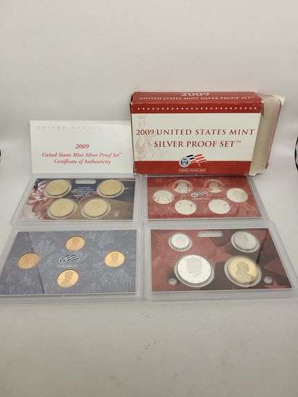 2009 18 Coin United States Mint Proof Set Red W/ COA image
