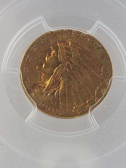 1908 USA $2.50 Indian Head gold coin image