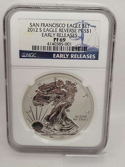 San francisco eagle set 2012 eagle reverse PF S$1Early releases PF69 image