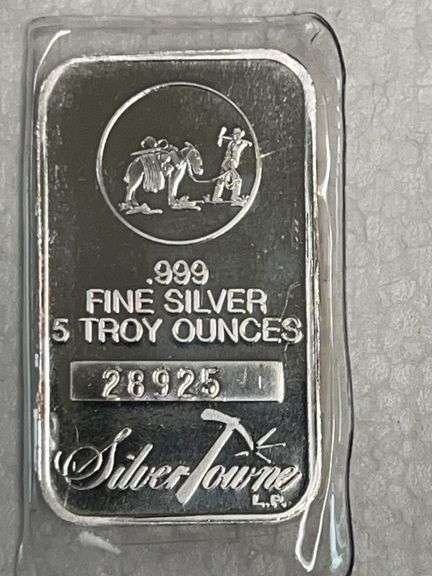 5 Troy Ounces of .999 Fine Silver Bar image