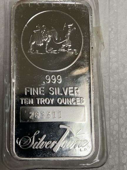 Ten Troy Ounces .999 Fine Silver Bar image