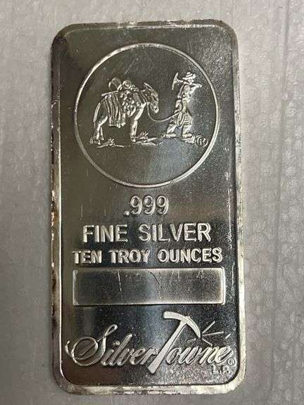 Ten Troy Ounce .999 Fine Silver Bar image