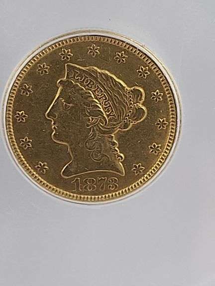 1873 Usa liberty headquarter eagle gold coin image
