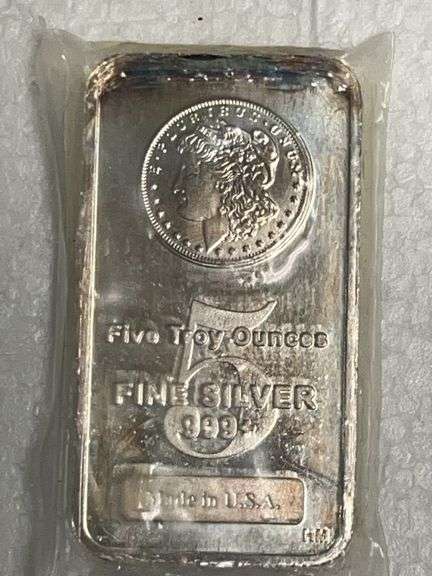 5 Troy Ounces of .999 Fine Silver Bar image