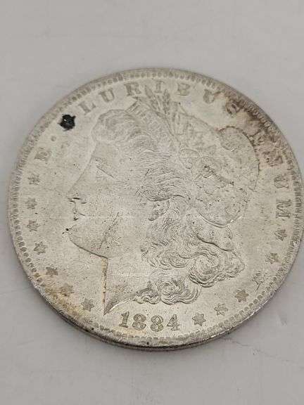 1884-O USA Morgan silver dollar unc image