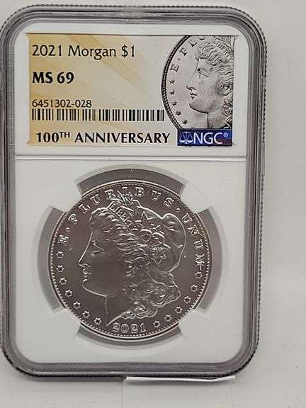 2021 $1 USA Morgan silver dollar MS69 image