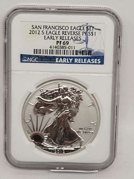 San francisco eagle set 2012 eagle reverse PF S$1Early releases PF69 image