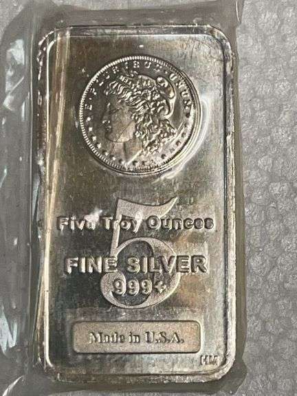 5 Troy Ounce .999 Fine Silver Bar image
