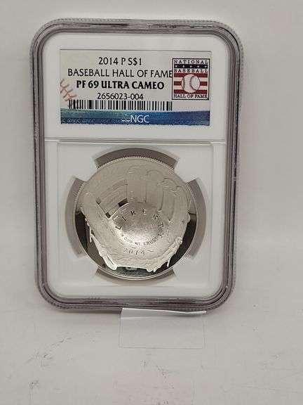 2014P S$1 Baseball hall of fame PF69 ultra cameo image