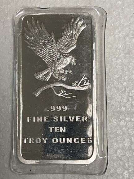Ten Troy Ounce .999 Silver Bar image