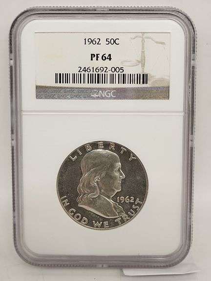 1962 PF64 USA FRANKLIN HALF DOLLAR image